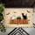 Boo Pumpkins Ghost Black Cat Spiderweb Candy Corn Halloween Home Decor Doormat - 6