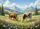 Brown White Cows Wildflower Meadow Landscape - Farmhouse Home Decor Gift for Cow Lover Doormat - 7