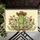 Rustic Green Frog Cowboy Hat Star Emblems Wildflowers - Farmhouse Home Decor Gift Doormat - 6