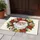 Santa Claus Head Christmas Wreath Poinsettia Holly - Holiday Home Decor Gift Doormat - 5