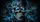 Glowing Blue Skull Lightning Dark Gothic Horror Halloween Road Trip Gift For Men Car Sunshade - 6