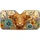 Highland Cow With Wildflowers Rustic Farmhouse Summer Road Trip Decor For Cow Lovers Car Sunshade - 3