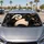 Sleepy Sweaty Panda With Bamboo Leaves For Fun Road Trip Decor And Animal Lovers Car Sunshade - 2