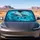 Realistic Dolphins In Turquoise Ocean Waves For Tropical Beach Lovers And Marine Fans Car Sunshade - 4