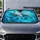 Realistic Dolphins In Turquoise Ocean Waves For Tropical Beach Lovers And Marine Fans Car Sunshade - 5