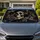 Skull With Black Headphones And Cap For Hip Hop Streetwear Driving Vibes Music Fans Car Sunshade - 1