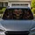 Menacing Cybernetic Skull With Red Eyes For Dark Sci Fi Daily Automotive Style Fans Car Sunshade - 1
