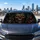 Menacing Cybernetic Skull With Red Eyes For Dark Sci Fi Daily Automotive Style Fans Car Sunshade - 5