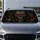 Menacing Cybernetic Skull With Red Eyes For Dark Sci Fi Daily Automotive Style Fans Car Sunshade - 4