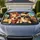 Road Trip Chihuahua Duo With Red Bandana And Sunglasses For Dog Lover Adventures Car Sunshade - 1