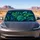 Navy Tropical Monstera Palm Leaves For Summer Beach Trips And Island Style Lovers Car Sunshade - 5