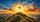 Christian Cross Sunrise Mountain Landscape For Faithful Daily Commute Inspiration Car Sunshade - 6