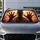 Bloody Hands Behind Fogged Glass Horror Scene For Halloween Gothic Commuters And Fans Car Sunshade - 5