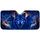 Electric Blue Three Wolf Moon Forest Fantasy Wildlife For Road Trip Cabin Style Fans Car Sunshade - 3