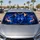 Electric Blue Three Wolf Moon Forest Fantasy Wildlife For Road Trip Cabin Style Fans Car Sunshade - 4