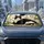 Tuxedo Cat On Sunny Windowsill With Houseplants For Cozy Summer Driving Decor Gift Car Sunshade - 2