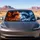 Fire And Ice Dragon Battle Fantasy Scene For Dark Gothic Fans And Road Trip Style Car Sunshade - 4