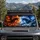 Fire And Ice Dragon Battle Fantasy Scene For Dark Gothic Fans And Road Trip Style Car Sunshade - 2