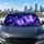 Luminous Purple Butterflies And Starlight Night Sky For Dreamy Summer Parking Escape Car Sunshade - 5
