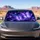 Luminous Purple Butterflies And Starlight Night Sky For Dreamy Summer Parking Escape Car Sunshade - 4
