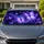 Luminous Purple Butterflies And Starlight Night Sky For Dreamy Summer Parking Escape Car Sunshade - 1