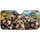 Happy Schnauzer Dog Pack Road Trip Scene For Travel Adventures And Pet Lovers Gift Car Sunshade - 3