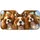 Five Cavalier King Charles Spaniels In Cozy Road Trip Cabin Scene For Dog Lovers Car Sunshade - 3