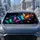 Neon Butterfly Night Garden Decor For Road Trips And Daily Commutes For Nature Lovers Car Sunshade - 4