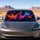 Luminous Neon Butterflies On Black For Dreamy Night Drive Decor And Butterfly Lovers Car Sunshade - 4