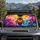 Colorful Bumblebee Watercolor Bokeh For Summer Road Trips And Nature Loving Drivers Car Sunshade - 2