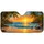 Tropical Beach Sunrise Ocean Cove With Palms For Coastal Vacation Daily Style Lovers Car Sunshade - 3