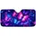 Iridescent Butterfly Swarm Neon Purple Blue Glow For Dreamy Road Trips And Drives Car Sunshade - 3