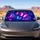 Iridescent Butterfly Swarm Neon Purple Blue Glow For Dreamy Road Trips And Drives Car Sunshade - 4