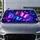 Iridescent Butterfly Swarm Neon Purple Blue Glow For Dreamy Road Trips And Drives Car Sunshade - 5