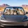 Five Australian Shepherd Dogs In Blue Sky Clouds Road Trip Gift For Aussie Lovers Car Sunshade - 4