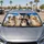 Five Australian Shepherd Dogs In Blue Sky Clouds Road Trip Gift For Aussie Lovers Car Sunshade - 2