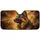 German Shepherd Side Profile Portrait Warm Amber Brown Road Trip Gift For Dog Lovers Car Sunshade - 3