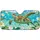 Realistic Sea Turtle In Turquoise Lagoon With Plumeria For Daily Tropical Beach Vibes Car Sunshade - 3
