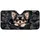Adorable Long Haired Chihuahua Puppy In Dark Grunge Torn Paper For Dog Lovers Daily Drive Car Sunshade - 3