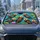 Cute River Otters With Water Lilies Aqua Pond Travel Decor For Animal Lovers Kids Car Sunshade - 4