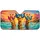 Tropical Sunglasses Giraffe Trio At Sunset For Summer Beach Vibes And Safari Fans Car Sunshade - 3