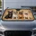 French Bulldog Quartet On Beige Woven Texture For Dog Lovers Road Trip Decor Gift Car Sunshade - 5