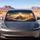 Glowing Holy Cross Over Majestic Mountains For Christian Road Trips And Daily Commutes Car Sunshade - 4