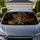 Resting Leopard With Rose Lily Moody Jungle Wildlife Decor For Safari Road Trips Car Sunshade - 1