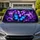 Luminous Blue Purple Butterflies Dark Floral Fantasy For Boho Goth Drivers Decor Car Sunshade - 1