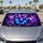 Luminous Blue Purple Butterflies Dark Floral Fantasy For Boho Goth Drivers Decor Car Sunshade - 5