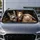 Funny Donkey Horse Sheep Farm Animal Trio For Road Trips And Country Humor Fans Gift Car Sunshade - 4