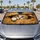 Realistic Blue Eyed Kitten Peeking From Cardboard Box For Cat Lovers And Pet Owners Car Sunshade - 4