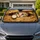 Realistic Blue Eyed Kitten Peeking From Cardboard Box For Cat Lovers And Pet Owners Car Sunshade - 1