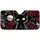 Gothic Punk Black Cat With Skull And Crimson Spirals For Dark Anime Fans And Manga Lovers Car Sunshade - 3